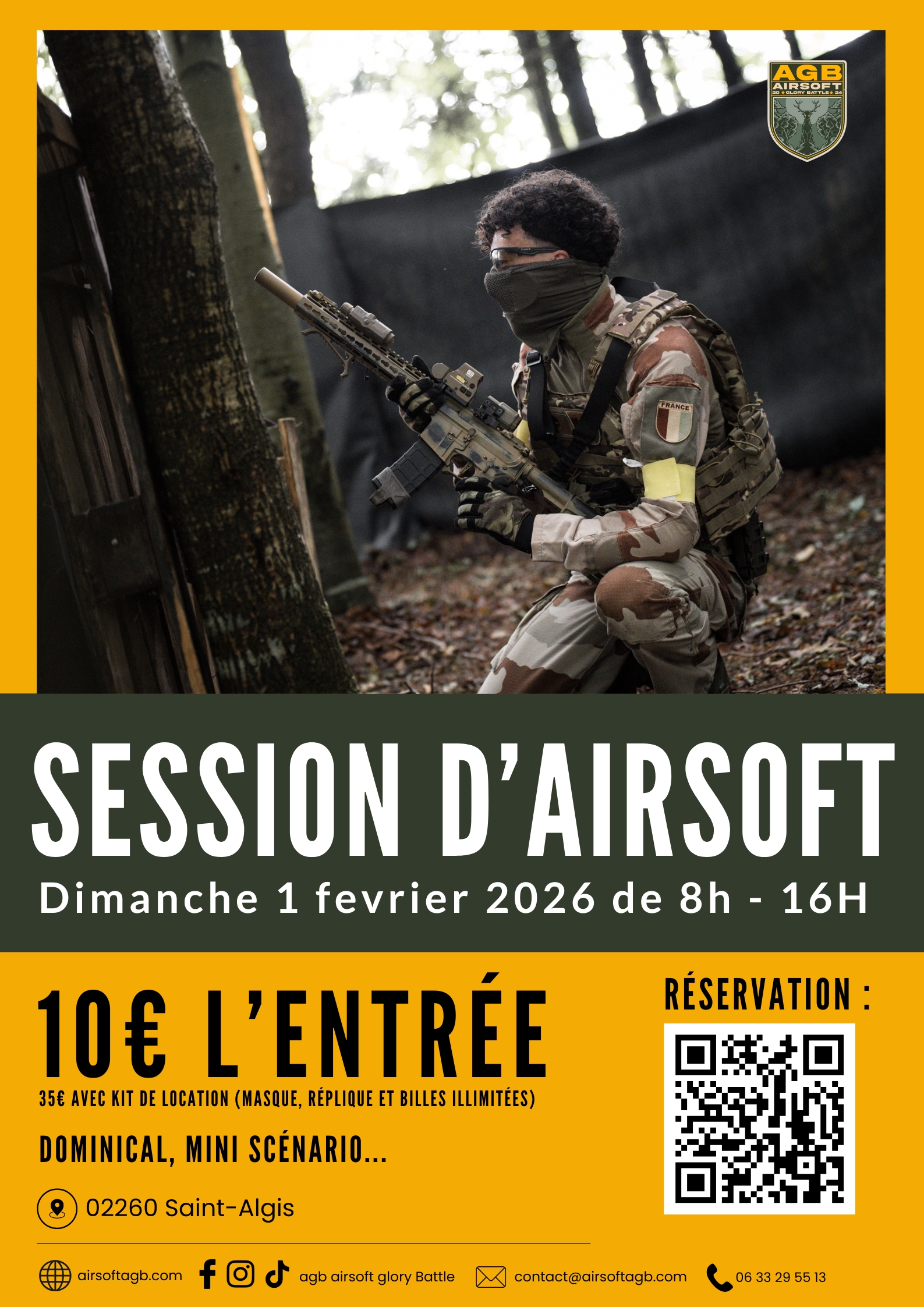 Session Airsoft 1 fevrier 2026